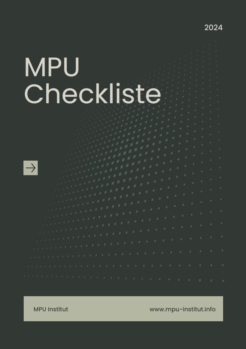 Titelblatt der MPU Checkliste 2024